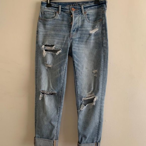 American Eagle Stretch Tomgirl Jeans Long - Picture 5 of 6